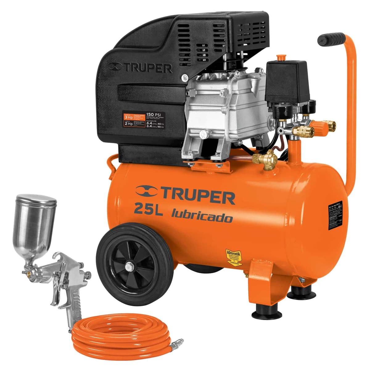 Combo compresor 25 litros Truper