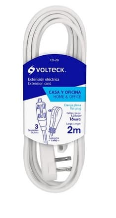 Extension eléctrica de 2 m